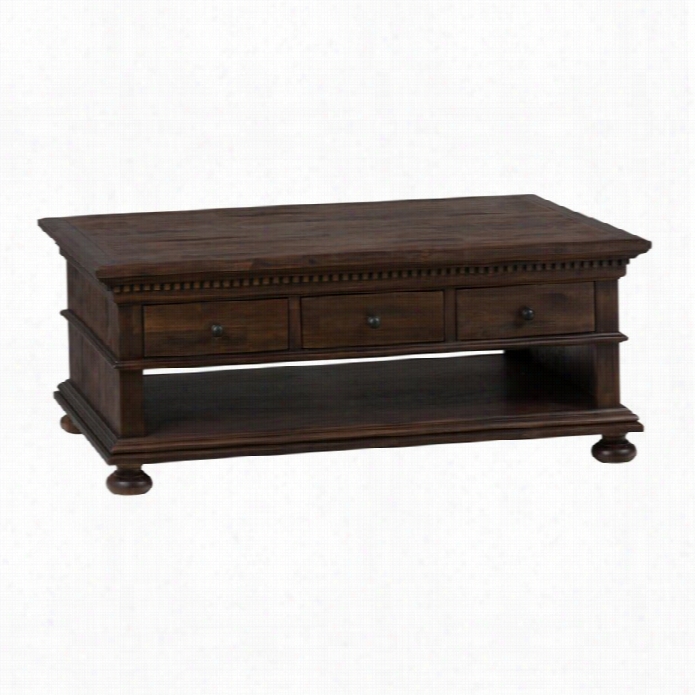 Jofran Geneva Hills Wood Corfee Table In Brown