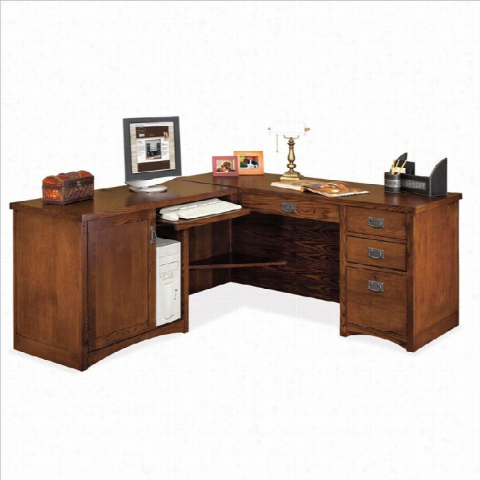 Kathy Ireland Hoje By Martin Missipn Pasadena Lhf L-shape Wood Desk