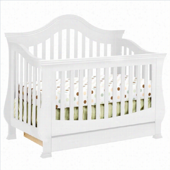 Million Dollarb Aby Classic Ashbury 4-in-1 Convertoble Crib With Toddler Rail In White