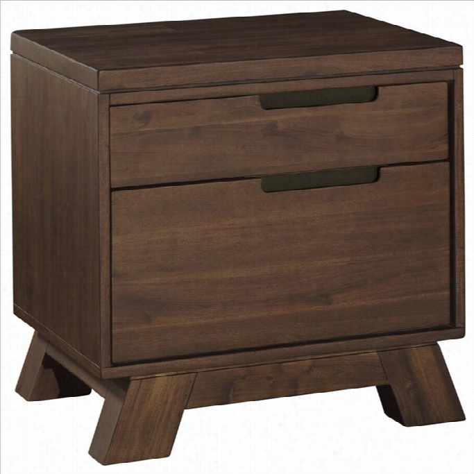 Modus Furniture Portland Nightstand In Walnut