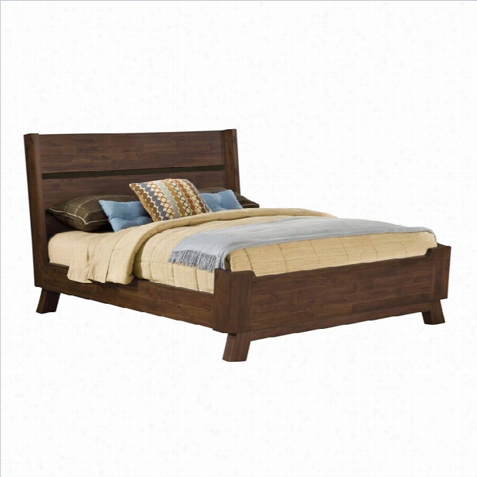 Modus Portland Platform Bed In Medium Walnut-full