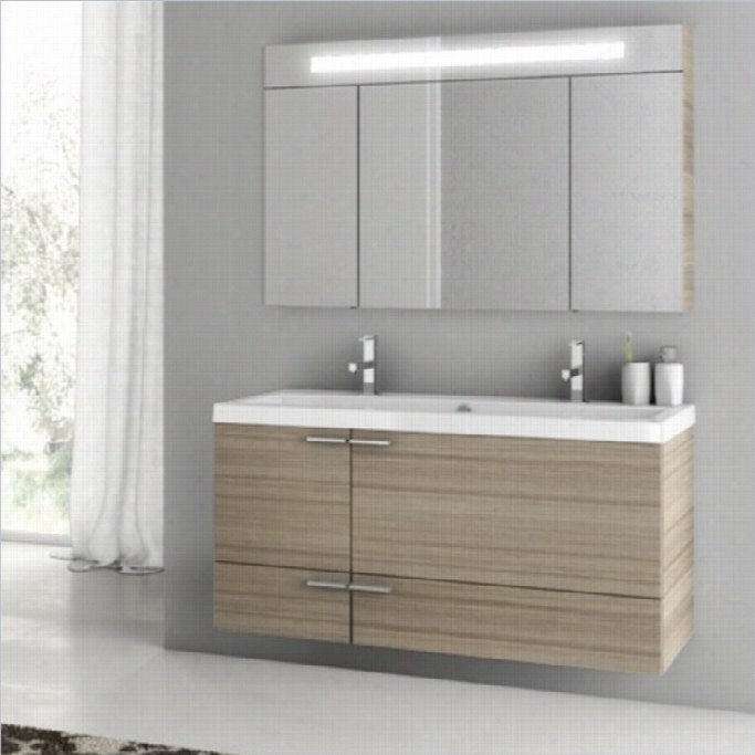 Nameek's Repaired Space 47 Wall Mounted Bathroom Vanity Set In Larch Canapa