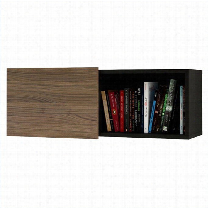 Nexe Ra Next Wall Unit In Black And Walnut