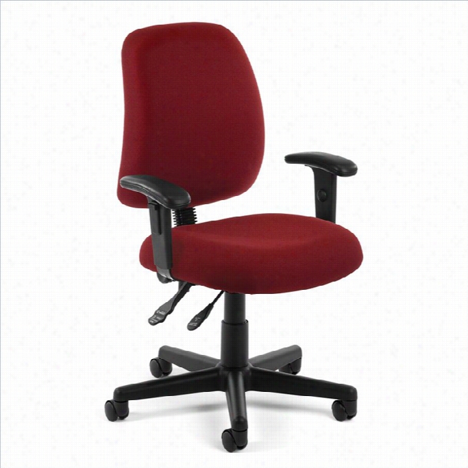 Ofm Pposture Task Office Chair Wit H Arms In Wine