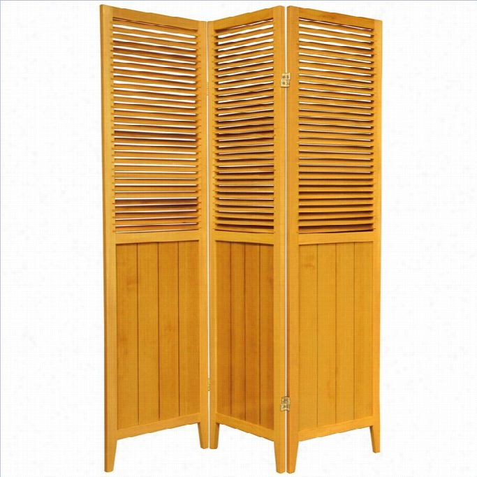 Oriental Beadboard 3 Panel Unoccupied Space Divider In Hpney