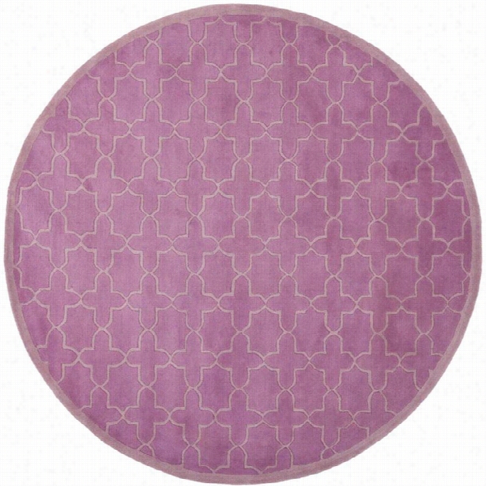 Safavieh  Chatham Pink Contemporary Rug - Round 5'