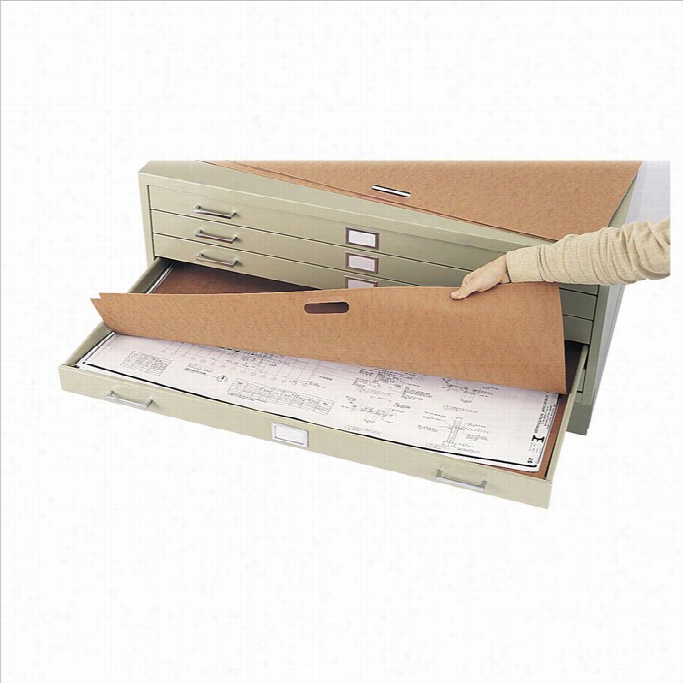 Safco 42 X 30 Fiberboard Flat Files Potrfolio (set Of 10)