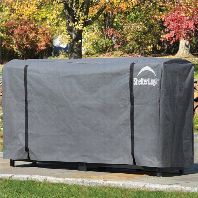 Shelterlogic 8' Firewood St Orage Rack Universal Cover In Gray