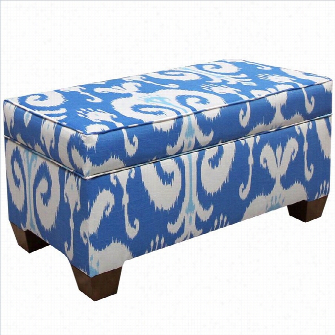 Skyline Furniture Storage Bench In Porcelain