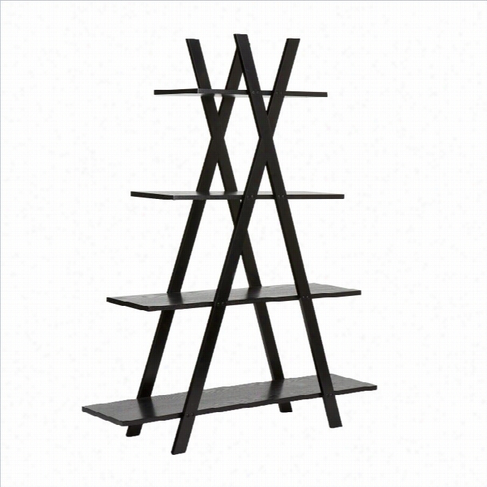 Southern Enterprises X Etagere In Black Finish