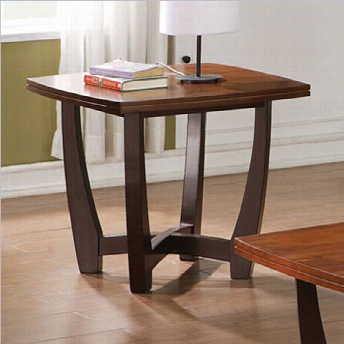 Steve Silver Company Kenzo End Table In Cherry Finish