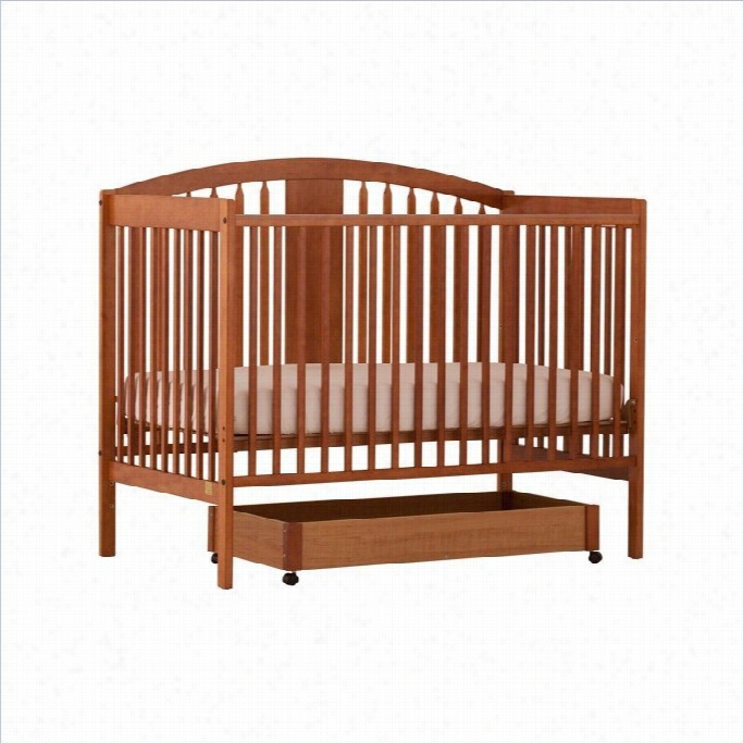 Stork Craft Hollie 4-in-1 Fixed Side Convertible Crib In Oak