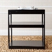 Abbyson Living Middlebury 3 Shelf Metal Console Table in Black