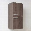 Fresca Senza Bathroom Linen Side Cabinet with Storage Areas in Gray Oak