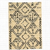 Linon Moroccan Fes 5' x 7' Shag Rug in Ivory