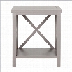 Safavieh Candence Poplar Wood End Table in Grey