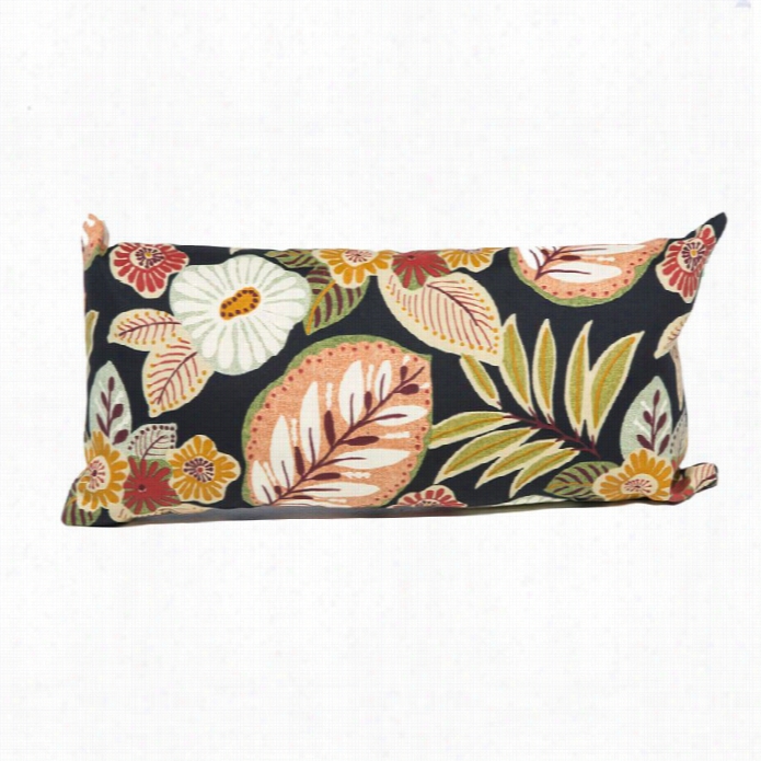 Tkc Outdoor Throw Pillows In Lback Tropical Floral (set O 2)