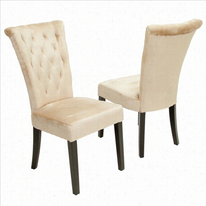 Trent Home Vatican Dining Chair In Champagne (set Of 2)