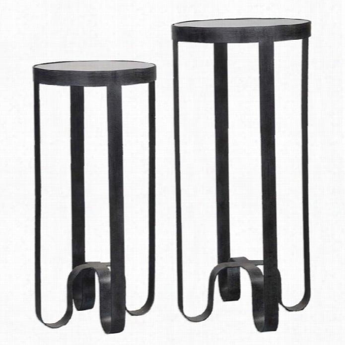 Uttermost Arusi Strapped Iron Accent Tables  (set Of 2)