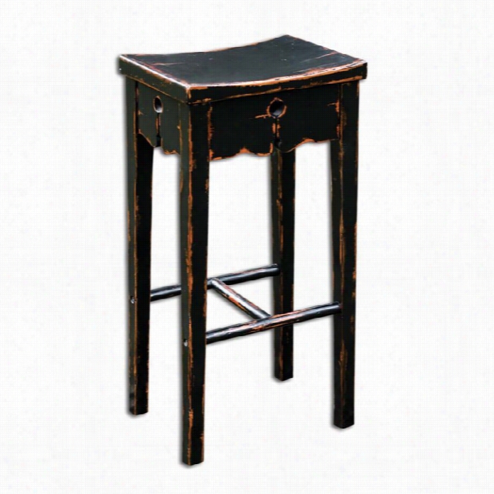 Uttermo St Dalit Black  Bar Stool