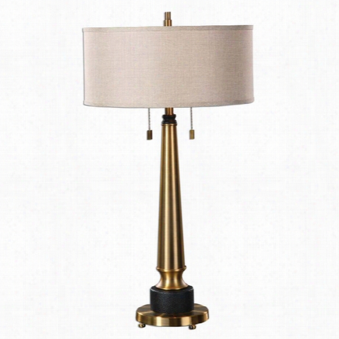 Uttermost Monroe Brushed Brass Lamp