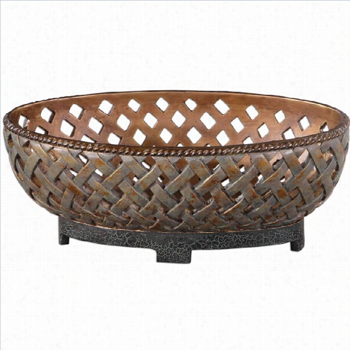 Uttermost Teneh Trellis Wea Ve Design Bo Wl In Coper Bronze