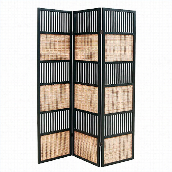 Wayborn Tata Room Divider In Black And Brown