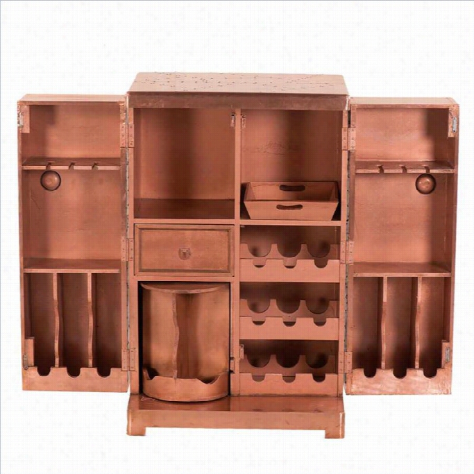 Yosemite Wine Cabinet In Aged Copper