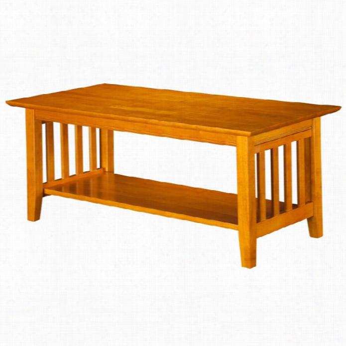 Atlantic Furniture Newgerry Coffee Table In Caramel Latte