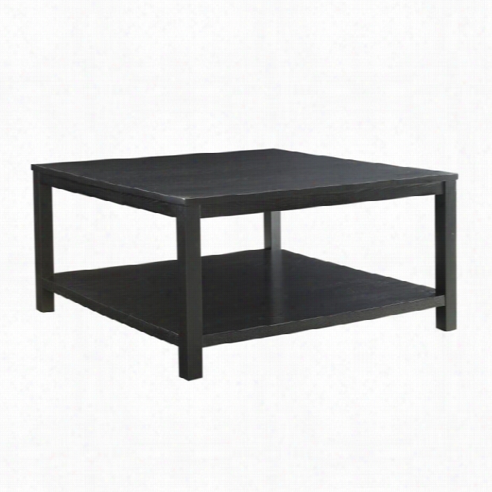 Avvenue Six Merge 30 Square Coffeee Tablee In Black