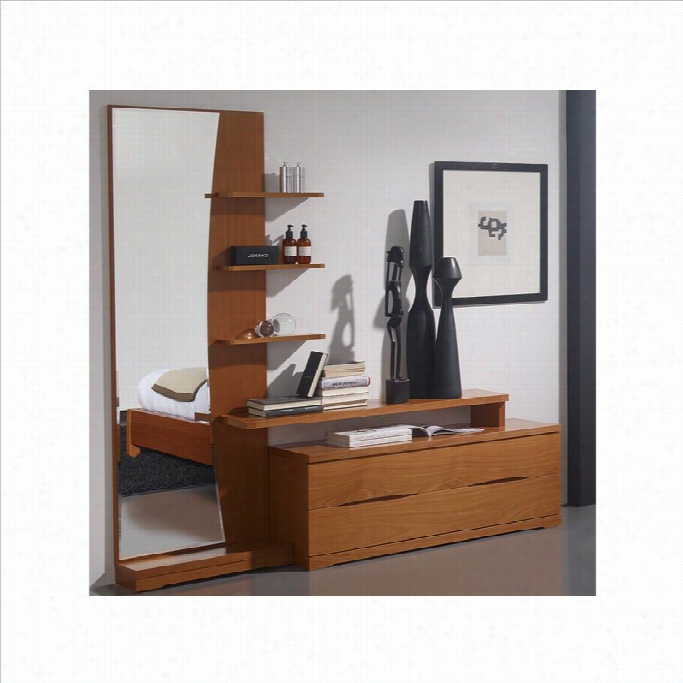 Benicarlo 114 Series Left Fancy Dresser And Mirror N Cherry