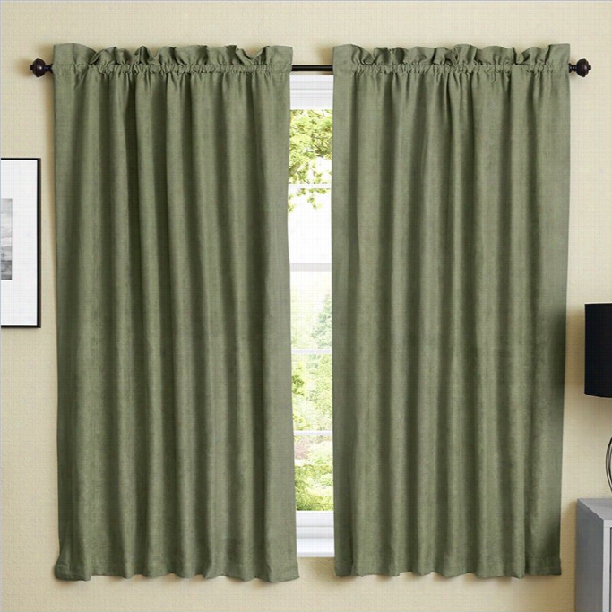 Blazing Needles 63 Inch Blackout Ccurtain Panels I N Sage (set Of 2)