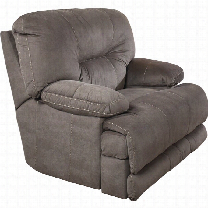 Catnapper Noble Power Lay Flat Fabric Recliner In Slate