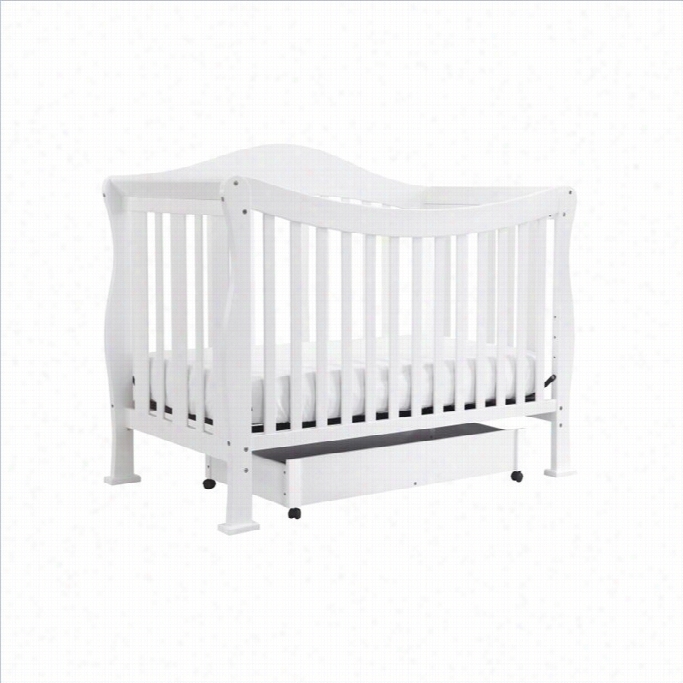 Davinci Pakrer 4-in-1 Convertible Crib In Hite With Crib Mattress