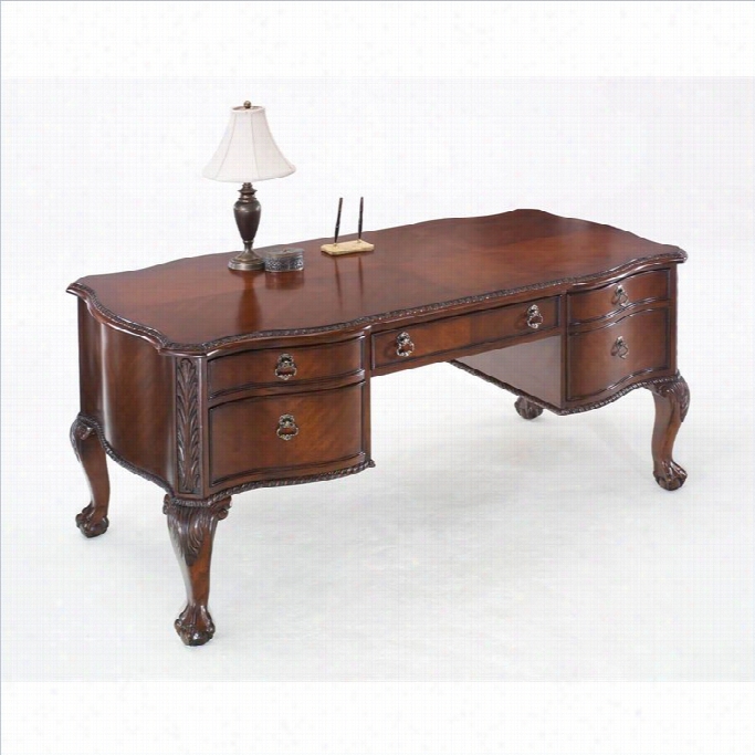 Dmi Balmoor Forest Writing Desk In Bordeaux Cherry