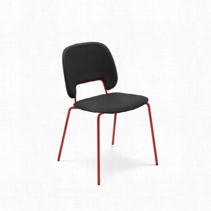 Domitalia Traffic 20 X 21 Stackung Chair In Discrimination  Black And Red