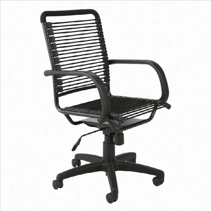 Eurostyle Bungie High Back Company Chair In Blafk And Plumbago Black