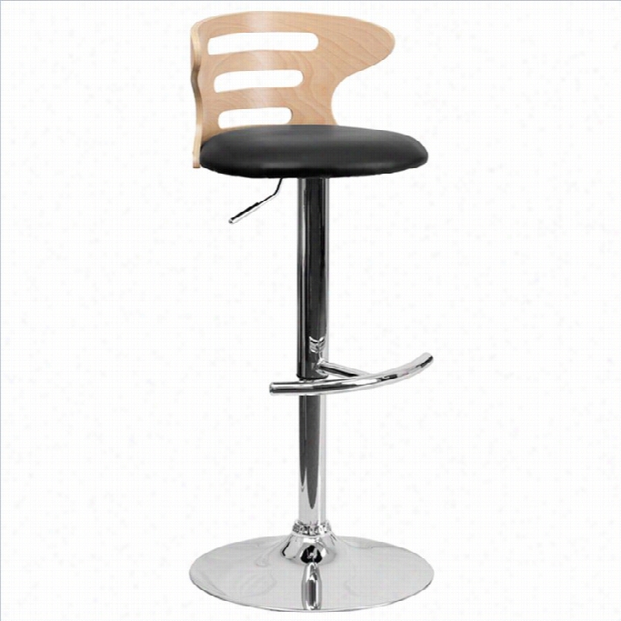 Flash Furniture 25 To 33 Bengwood Bar Stool In Black And Bee Ch