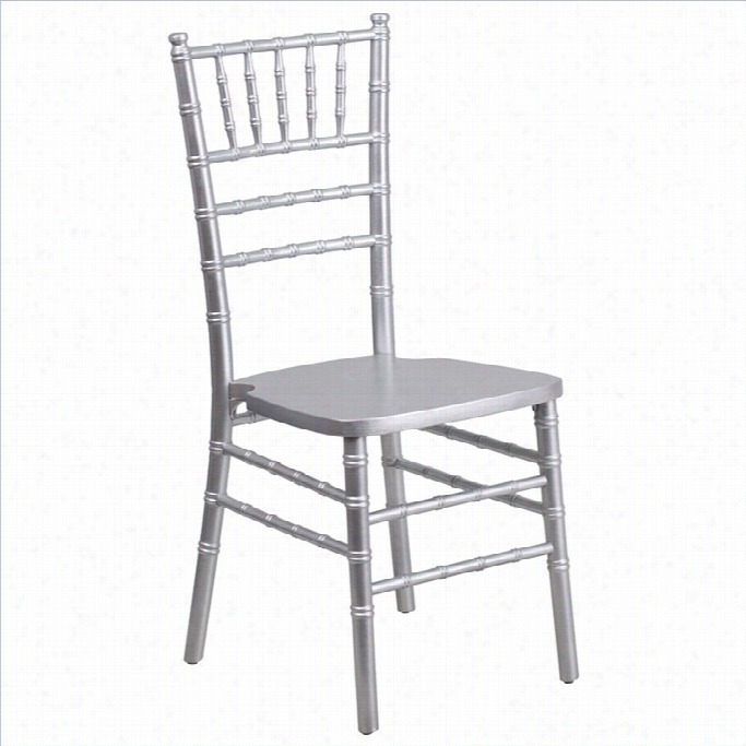 Flash Furniture Elegance Chiavari Dining Chir In Siilver