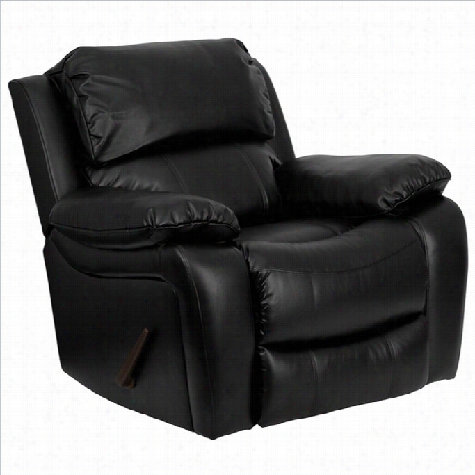 Flash Furniture Leather Rocker Recliner In Black