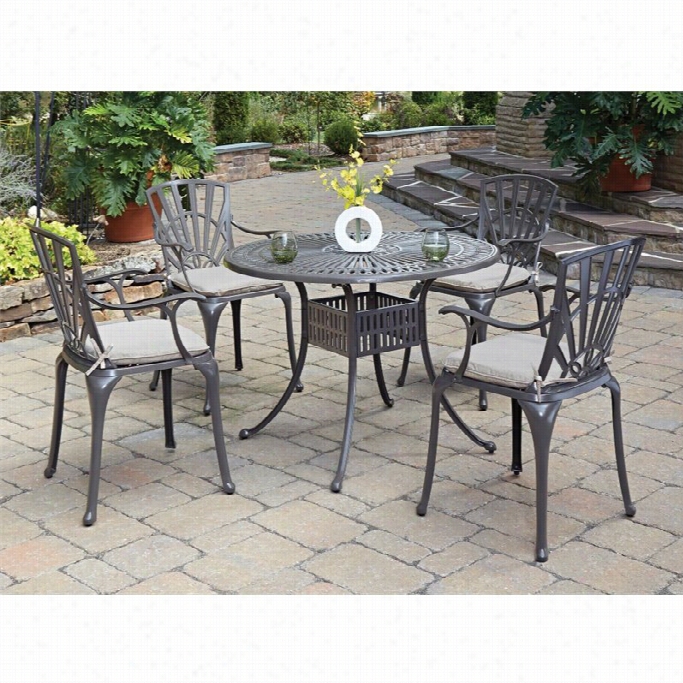 Home Styles  L Argo 5 Piece Dining Fix With Cuhions In Taupe