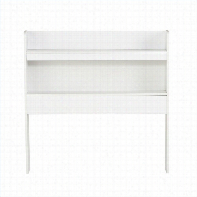 Homestar Lane Furniture 3-compartment Boo Kcase Headboafd In White
