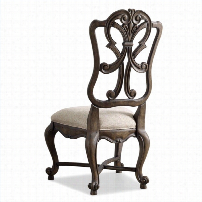 Hooker Furniture Rhapssody Back Diningg Chair In Rusitc Walnut