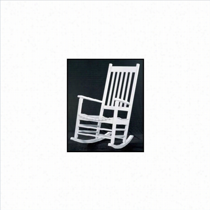 International Concepts Porch Rocker In White Finish