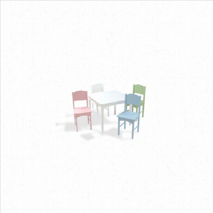 Kidkrsft Nantucket Tble And 4 Chair Set In Pastel