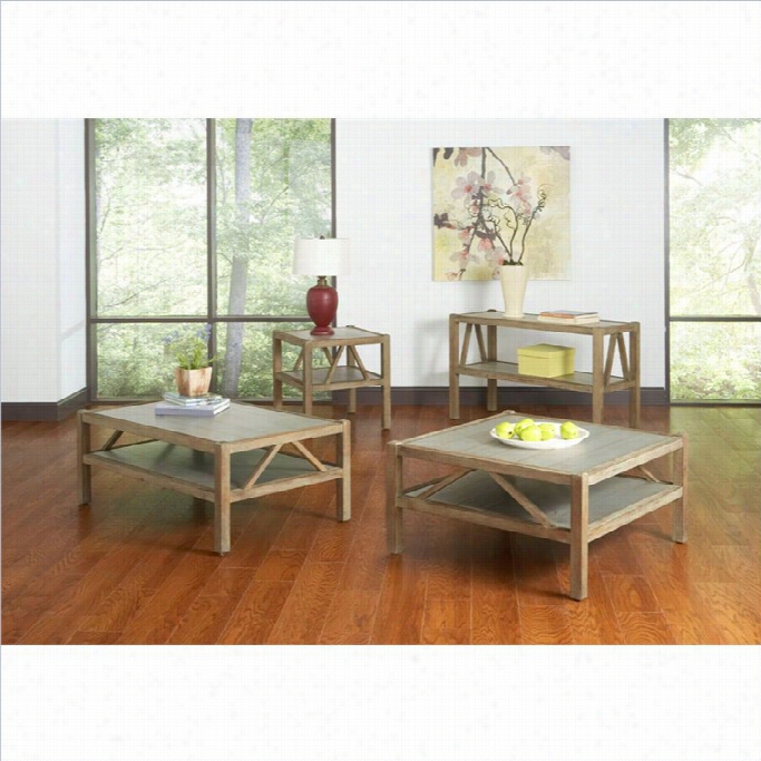 Laargo Furniture Ketley 4 Piece Coffee Table Set In Aluminium