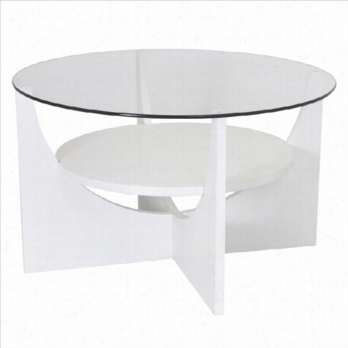 Lumisource U-shaped Move About Coffee Table In White