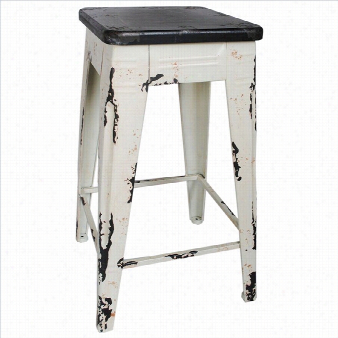 Moe's Home Collection Sturdy 26 Counter Stool In White