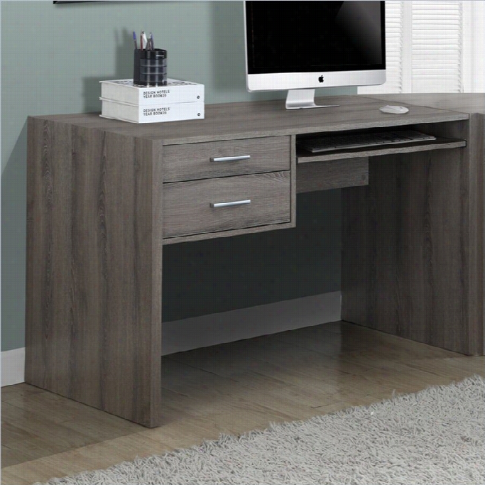 Monarch 48 Computer Desk In Dark Taupe