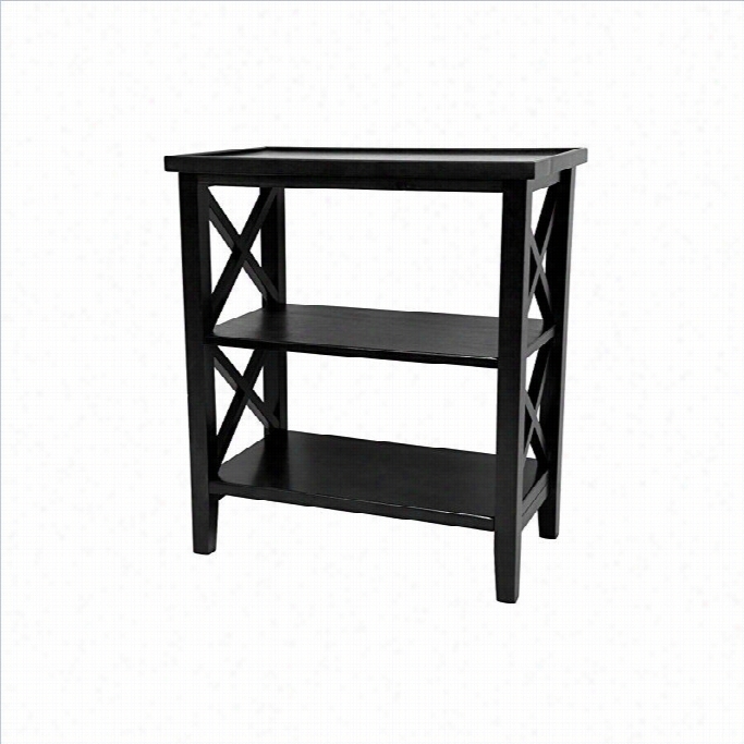 Oriental Movables  26 Architectural Book Case Table In Black